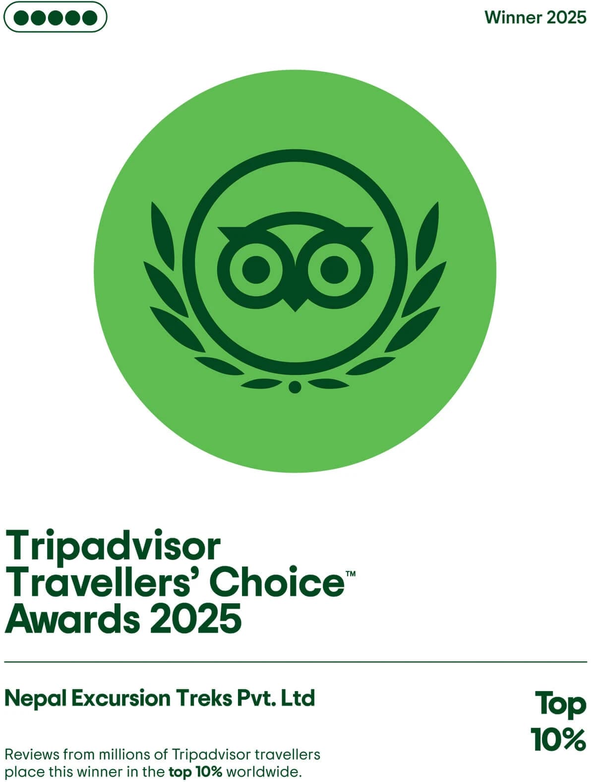 Tripadvisor Traveller's Choice Awards 2025