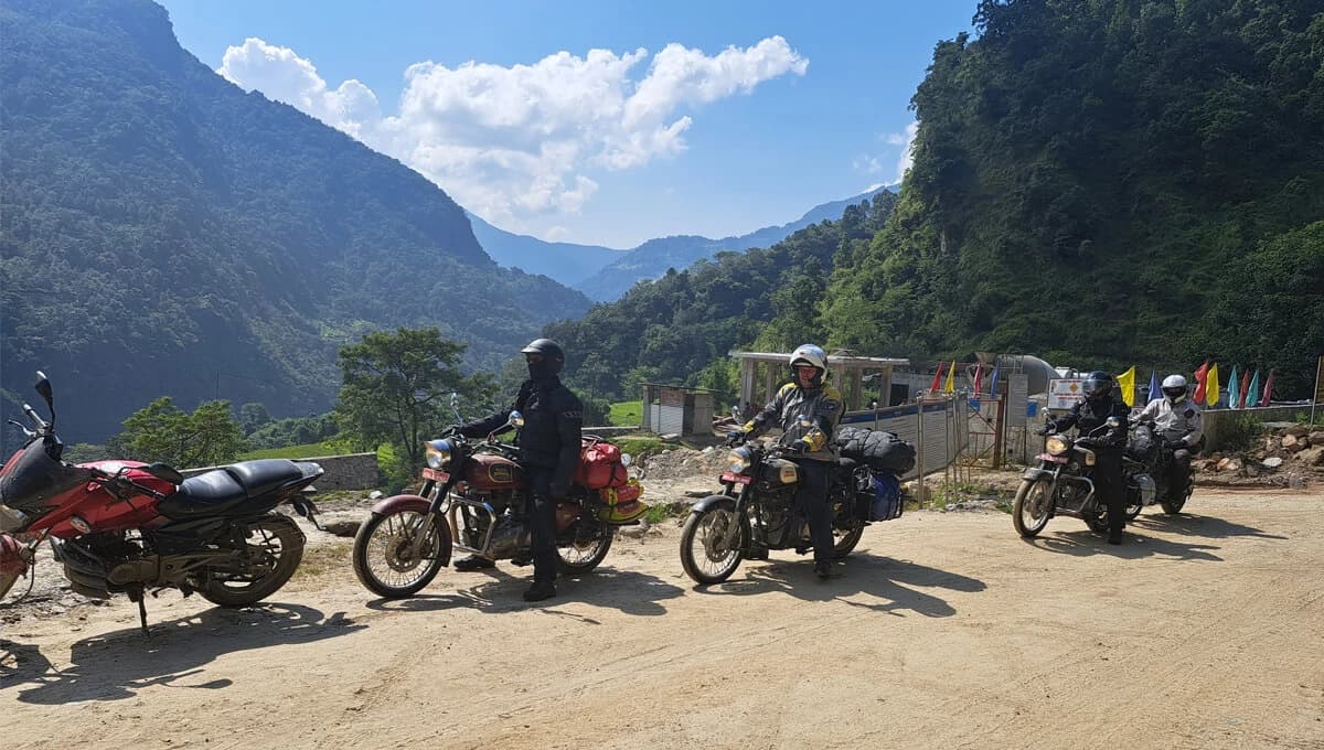 Country side off-road motorbike tour