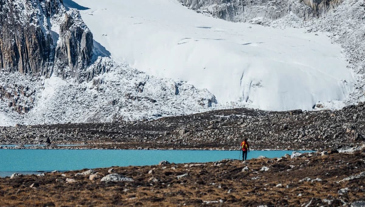 Jomolhari Mountain Glacier