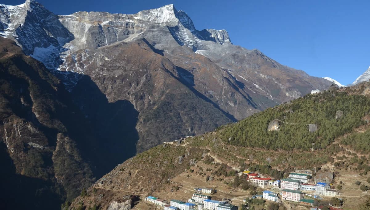 Mt. Kongde from Namche Bazar