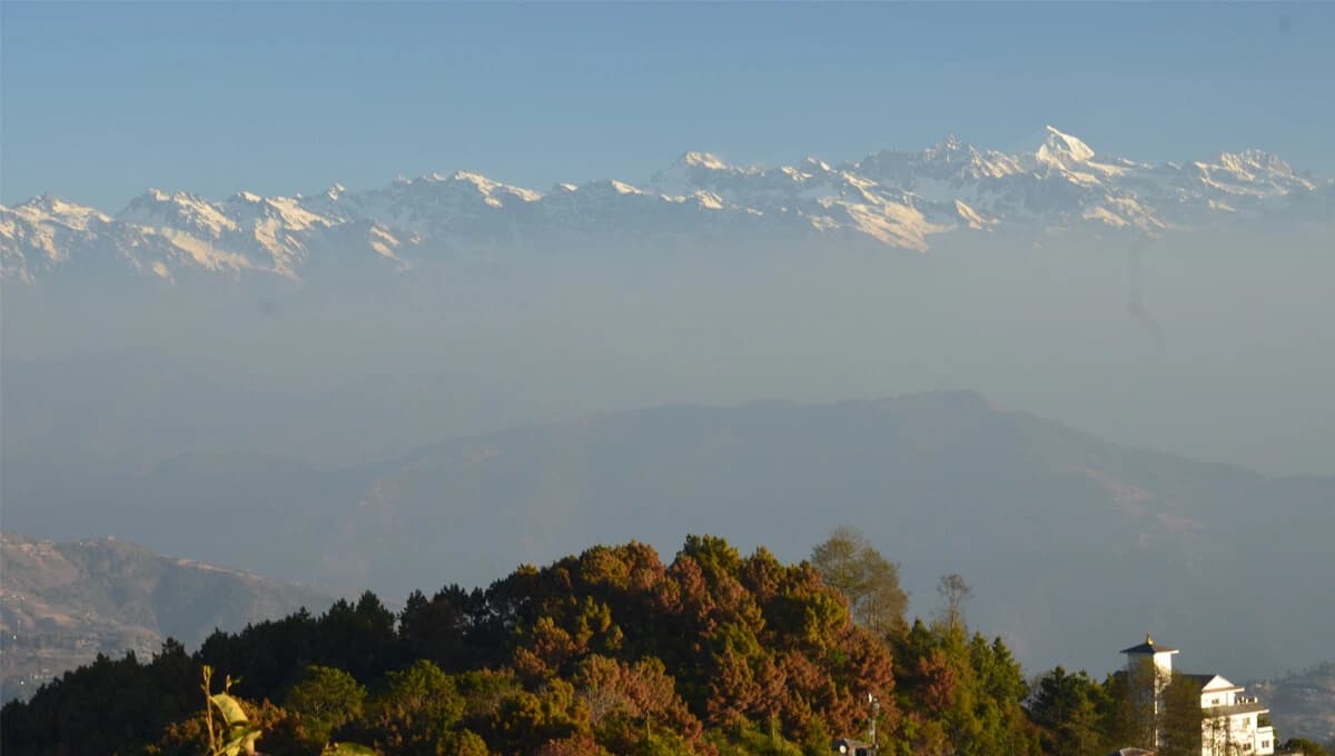 Panoramic view of Langtang Himalaya