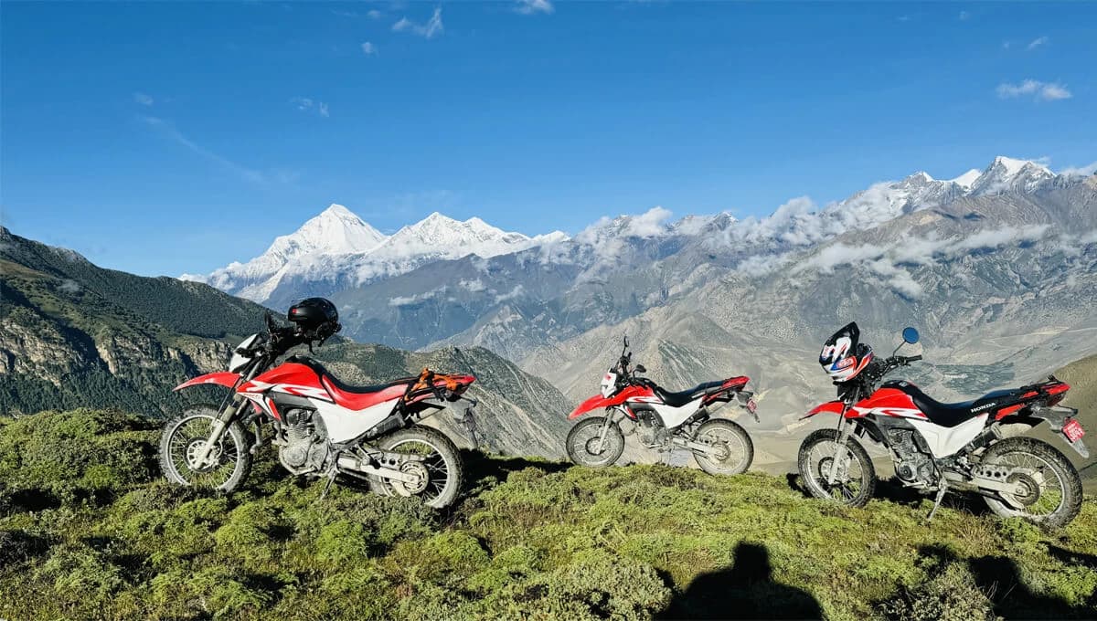 Upper Mustang by Motorbike