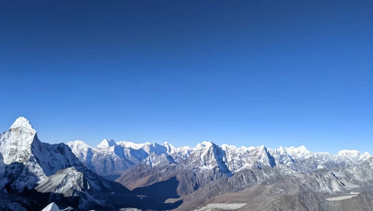 Panoramic view from the Island Peak