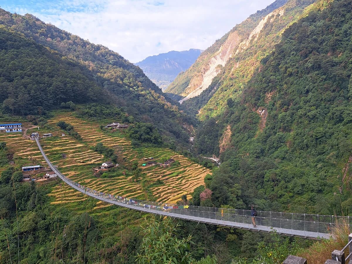Annapurna Base Camp Tre Jhinu Suspension Bridge