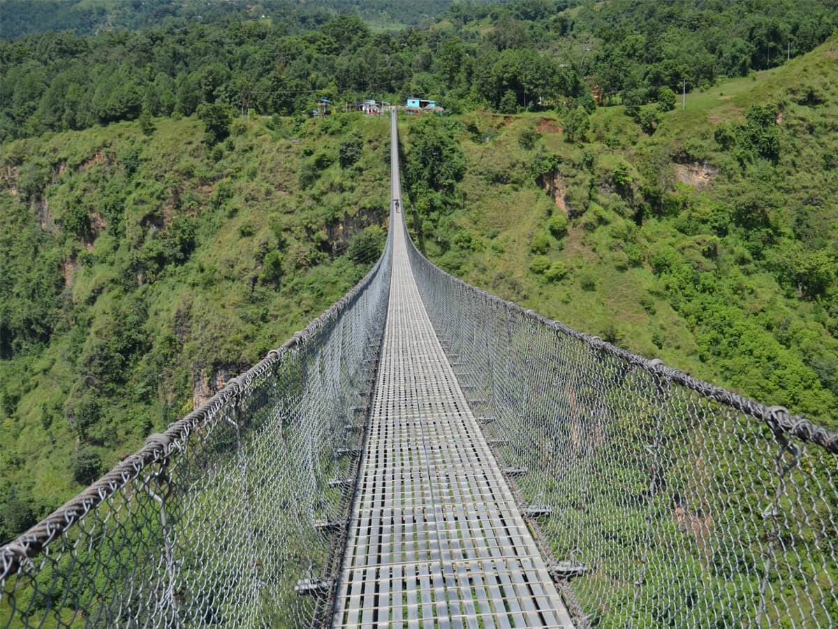 Upper Mustang Trek Suspension Bridge